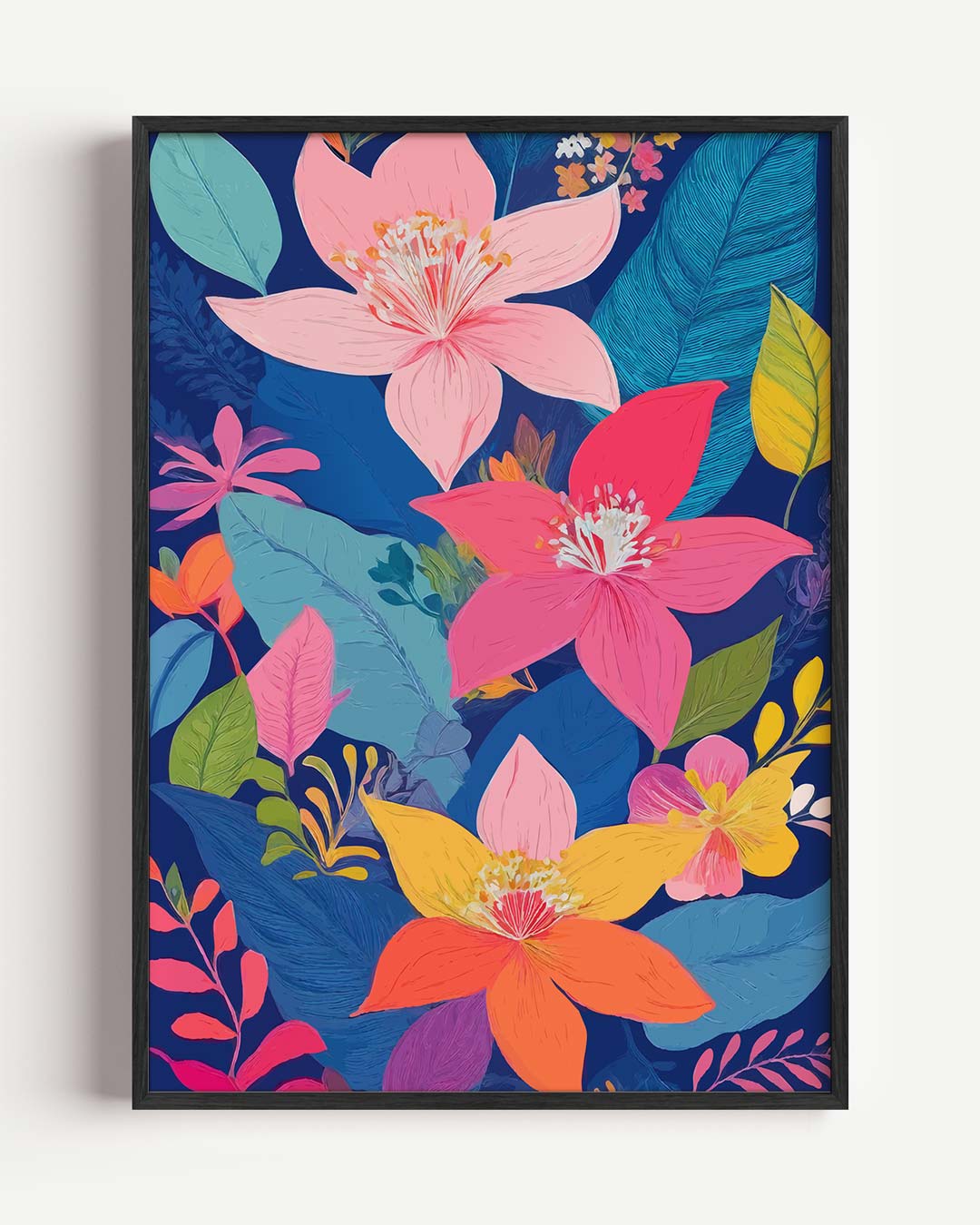 Bloemenpracht in Kleuren – bloemen portret poster als wanddecoratie