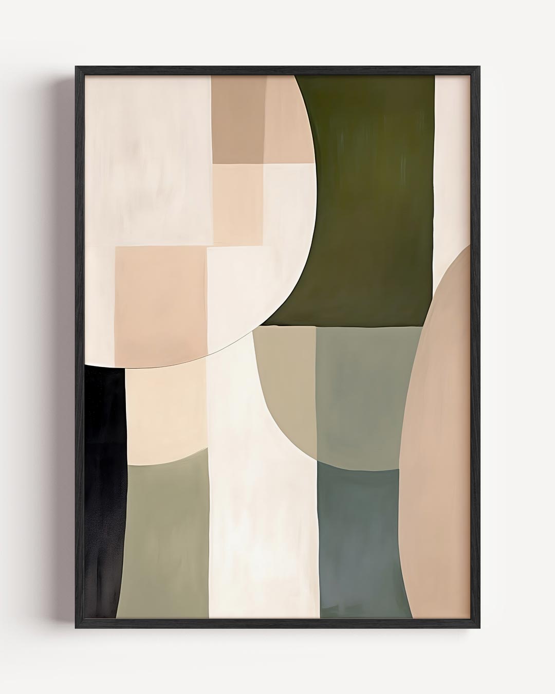 Moderne Geometrische Kunstposter – abstracte portret poster als wanddecoratie