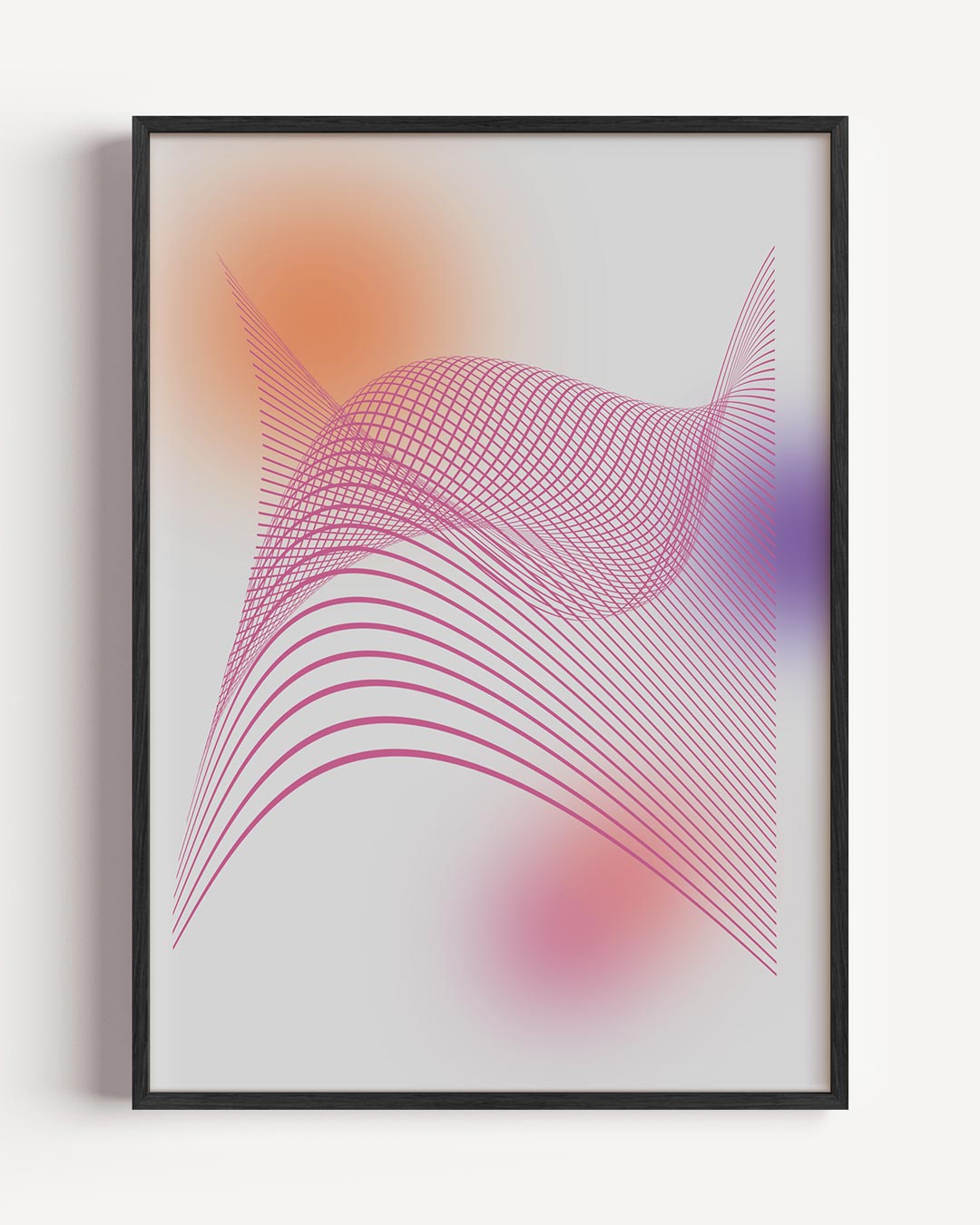 Moderne Abstracte Kunstposter – kleurrijke abstracte portret poster als wanddecoratie