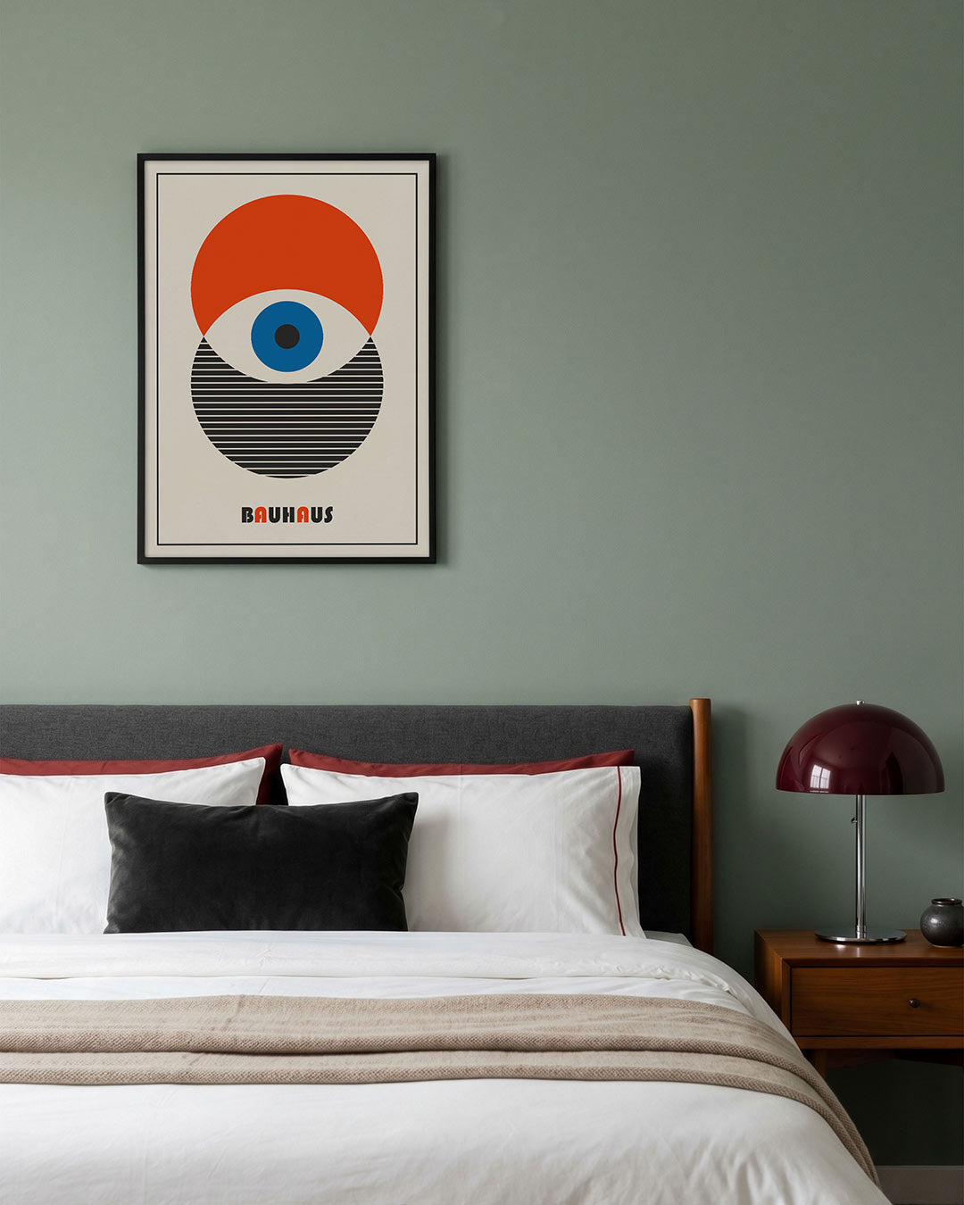Vorm en kleur – geometrische poster in Bauhaus-stijl van WallArtistic
