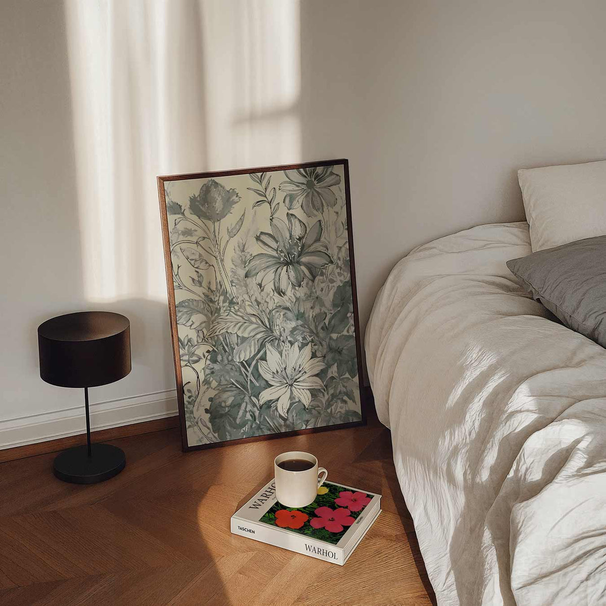 Botanische Elegantie – staande bloemen wanddecoratie van WallArtistic