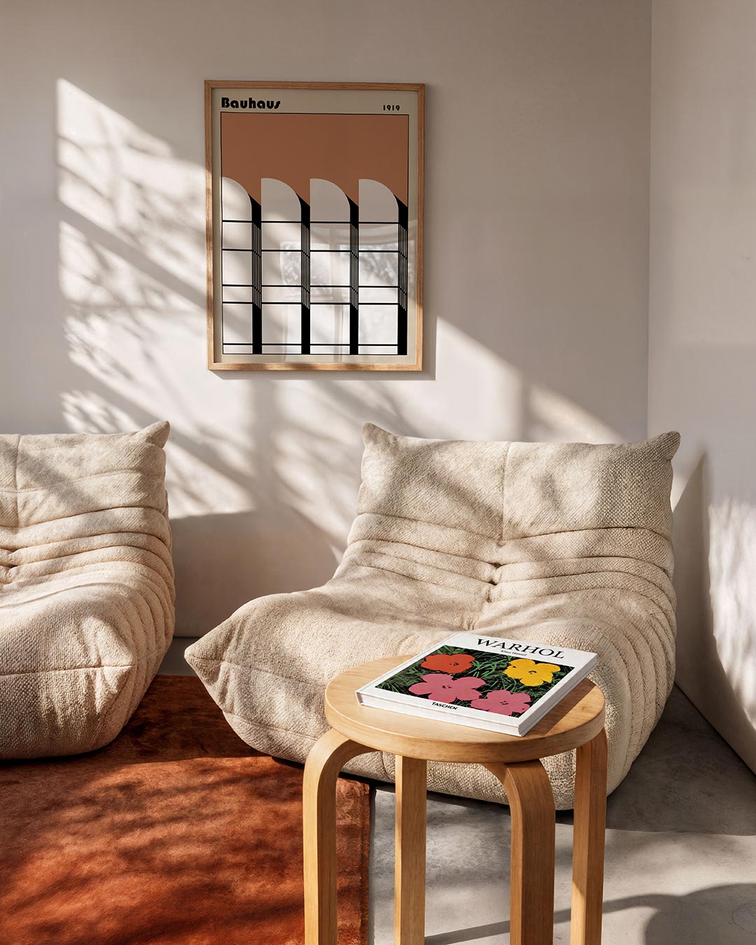Vorm en balans – geometrische Bauhaus poster in staand formaat