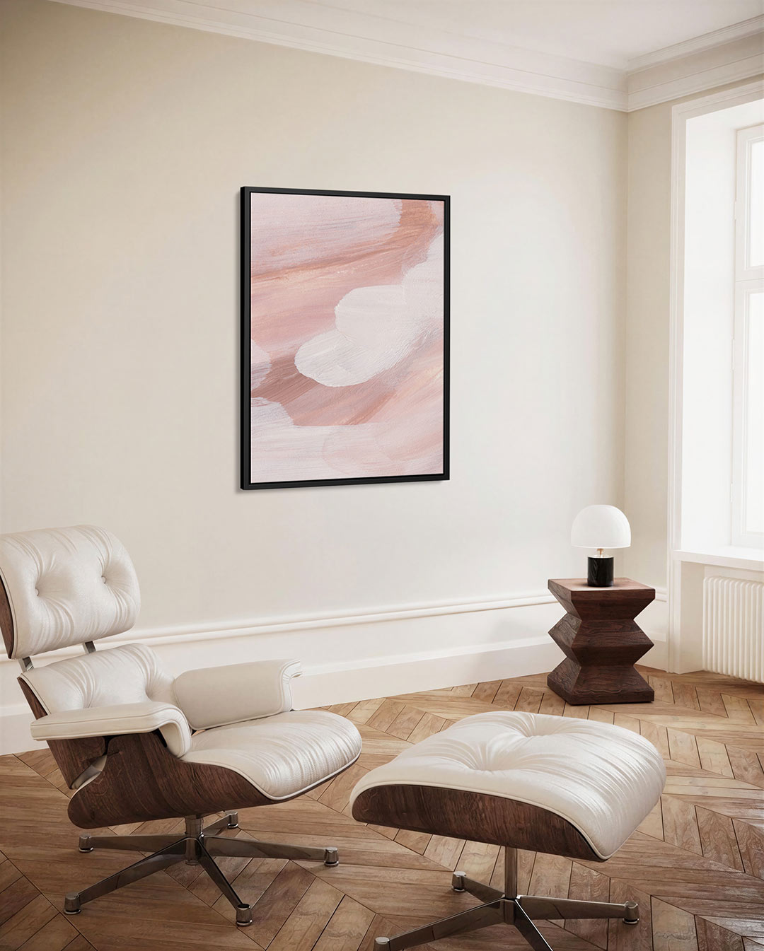 Zachte kleurvlakken – decoratief kunstwerk voor aan de muur