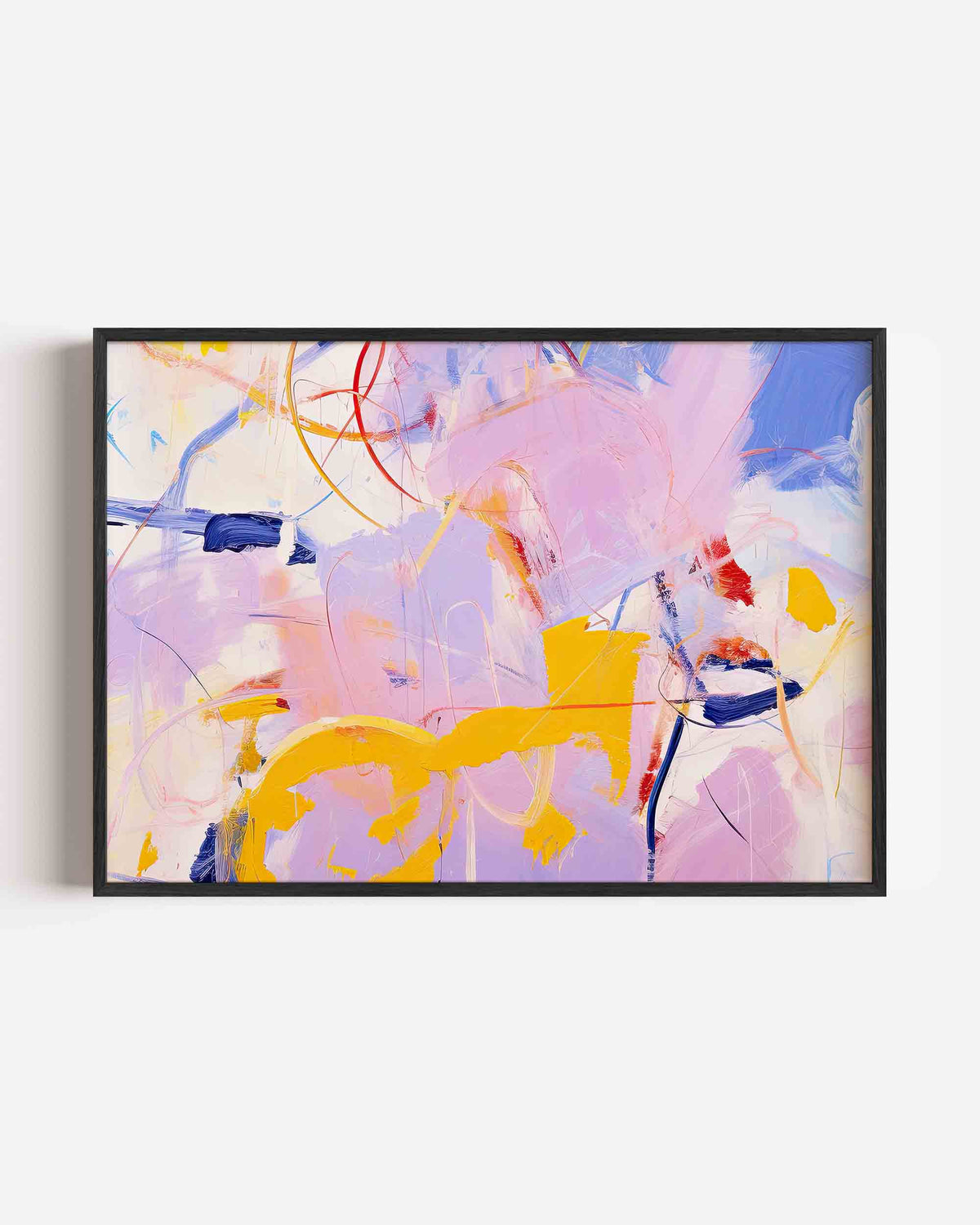 Abstracte vormen en kleuren – landscape kinderposter als wanddecoratie