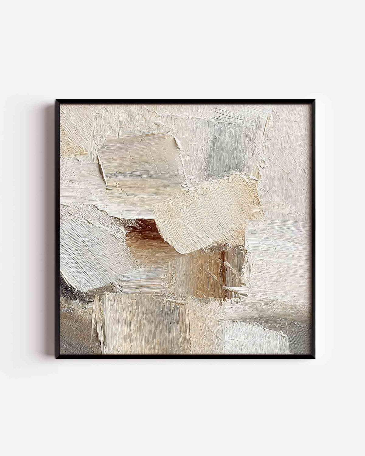 Abstracte beige textuur – abstracte textuur vierkante poster als wanddecoratie