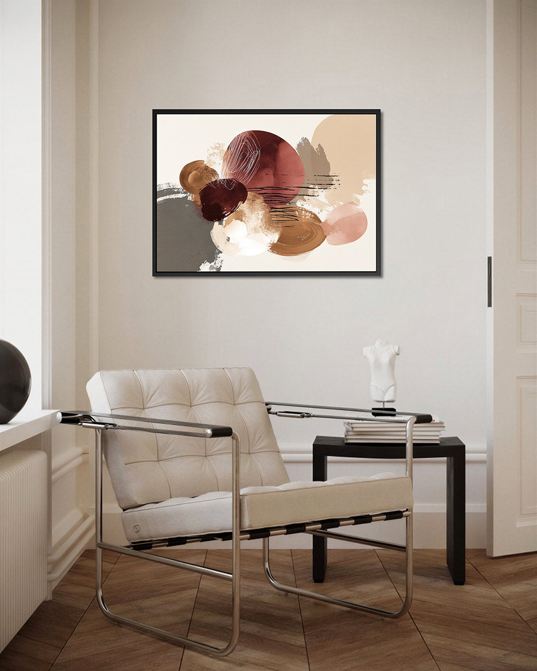 Organische vormen compositie – Dynamische – kunstwerk op canvas, dibond of plexiglas