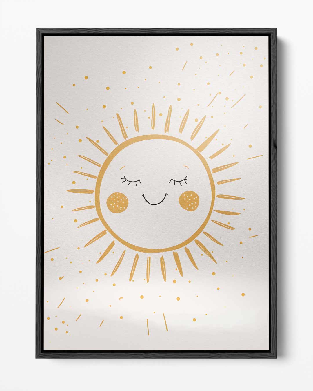 Stralende Zon – portret kunstwerk als wanddecoratie