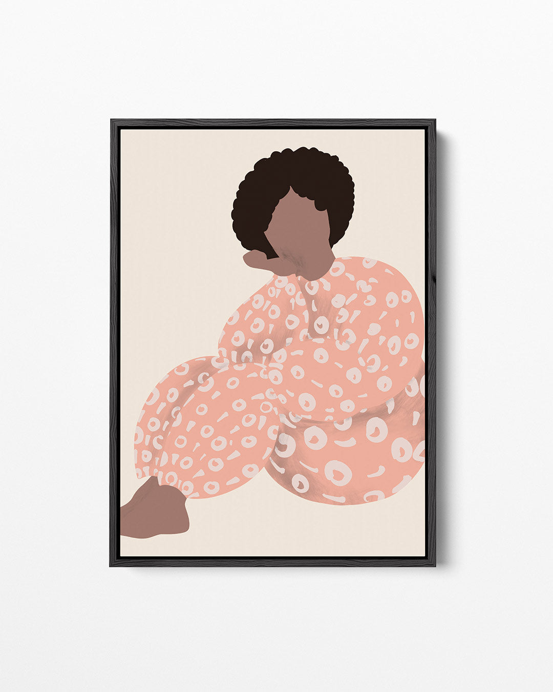 Vrouwelijk silhouet – staand wanddecoratie kunstwerk
