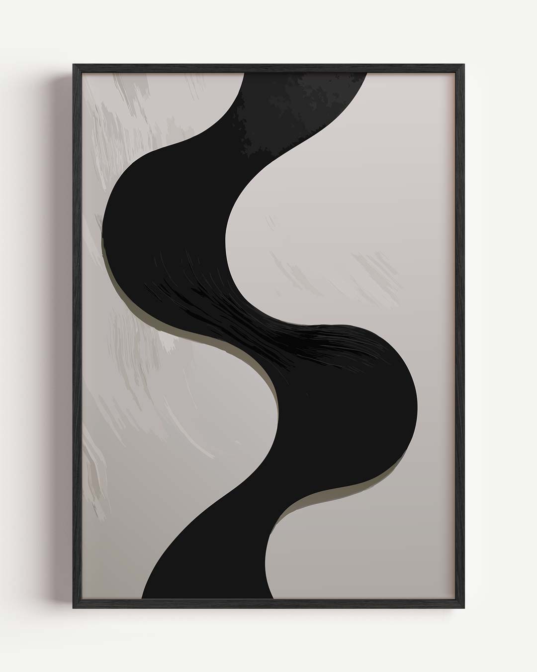 Modern Vloeiend Abstract – kleurrijke abstracte portret poster als wanddecoratie