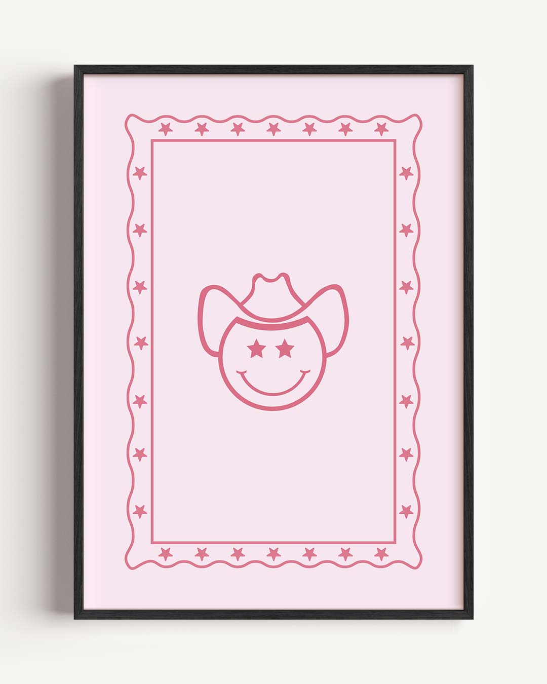 Vrolijke Cowboy Sterren – paas portret poster als wanddecoratie