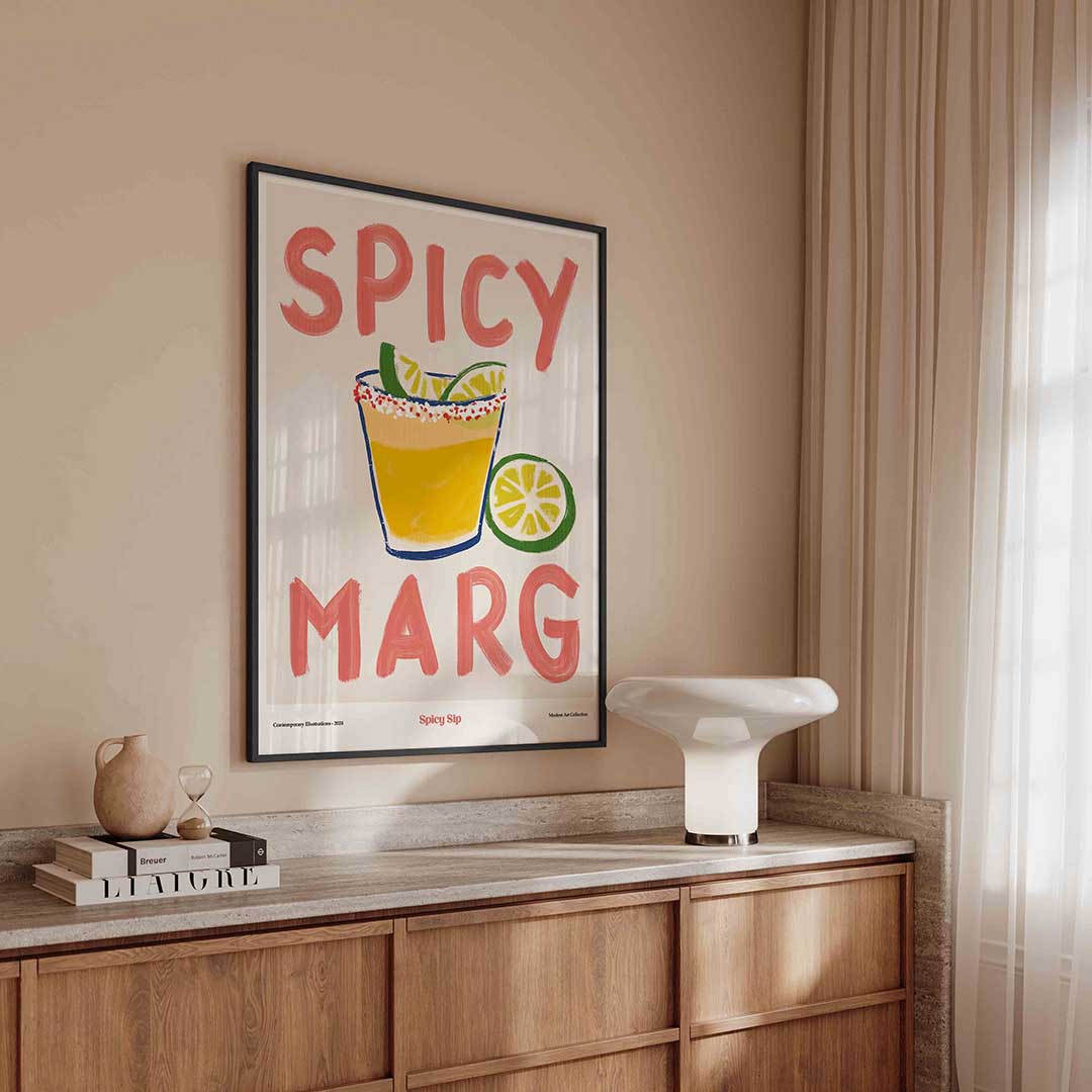 Spicy marg – urban poster in staand formaat