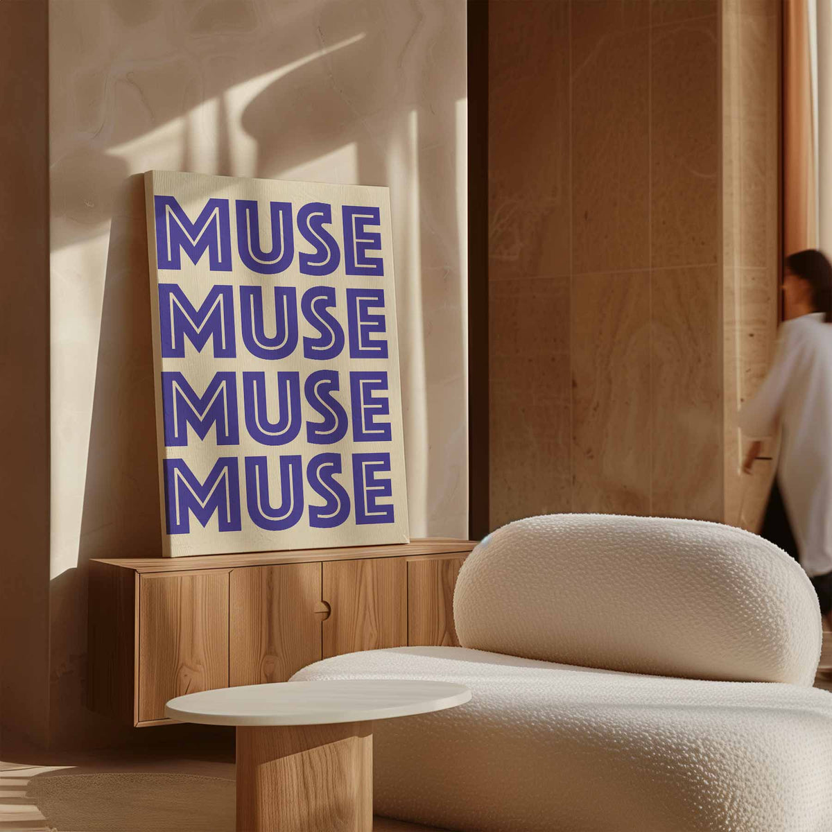 Veelzijdige Muse Herhaling – staand kunstwerk voor modern interieur