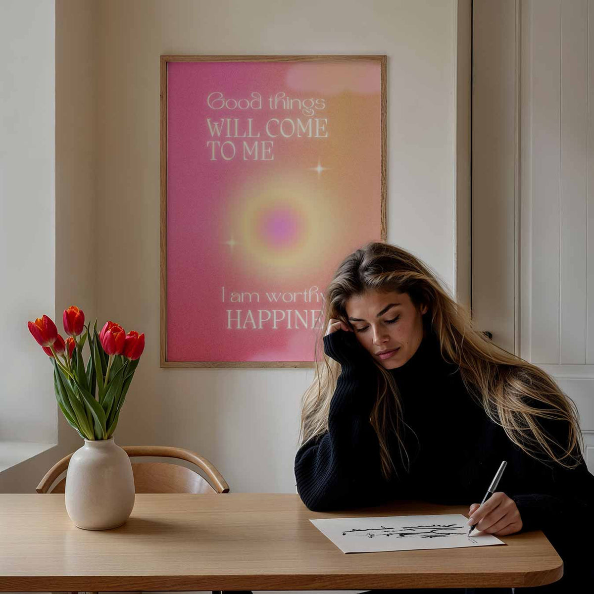 Good Things Will Come – mindful portret poster, afbeelding 7