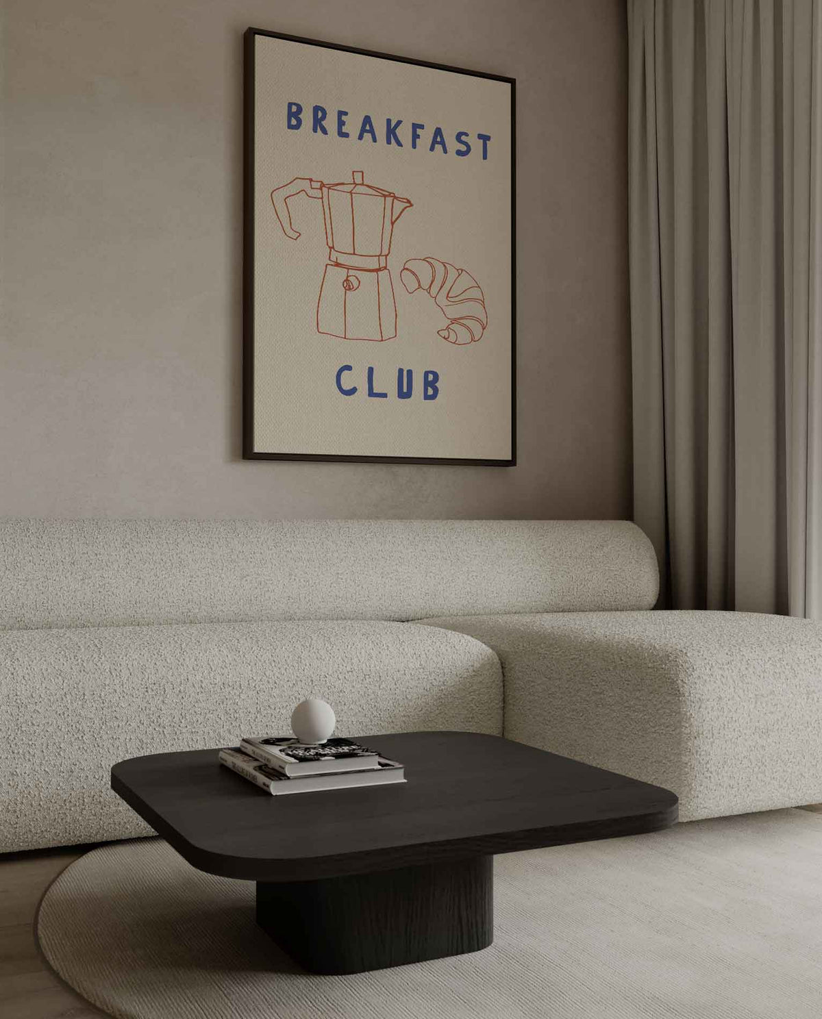 Breakfast Club Poster – canvas wanddecoratie in portret formaat