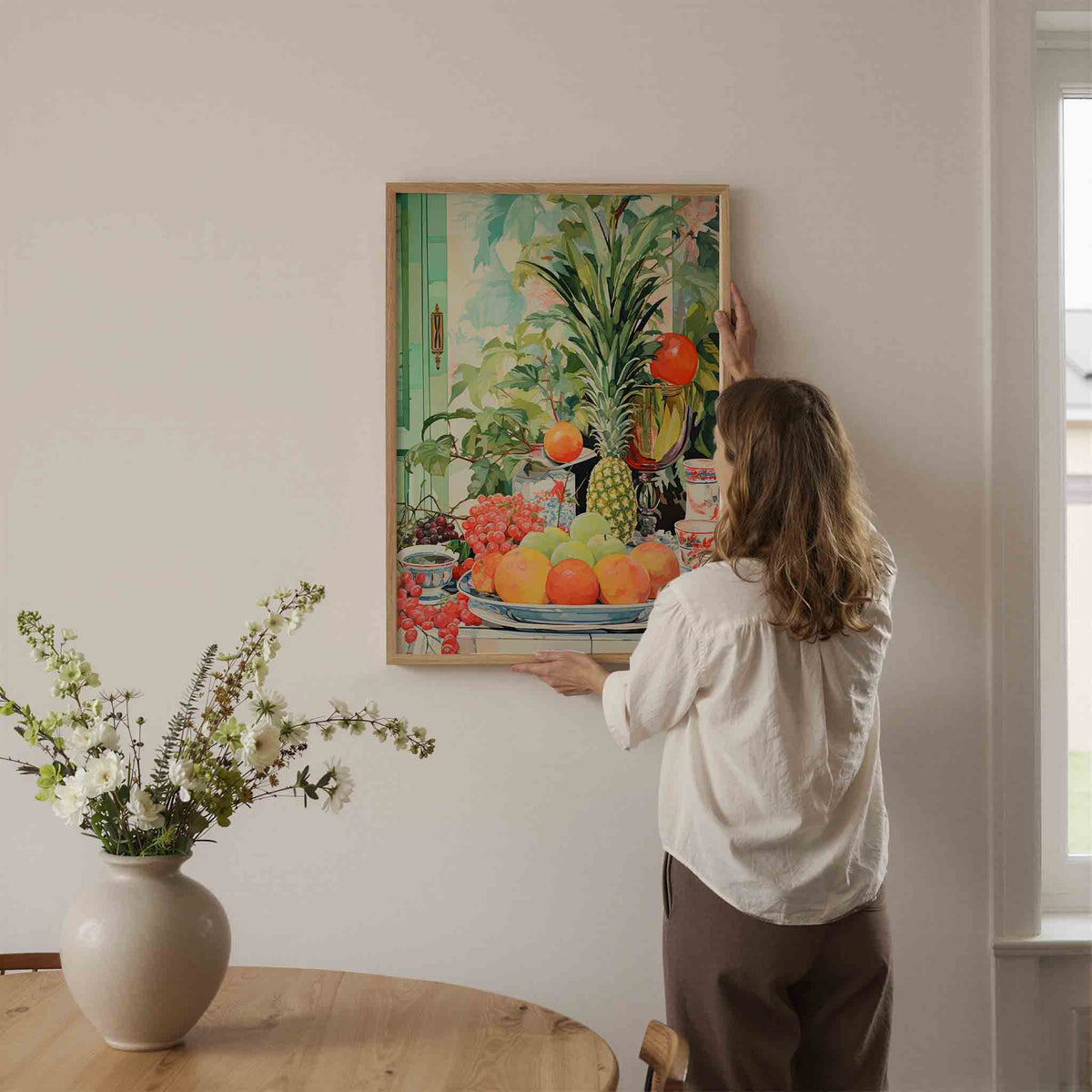 Fruit en planten – botanische wandkunst als portret poster