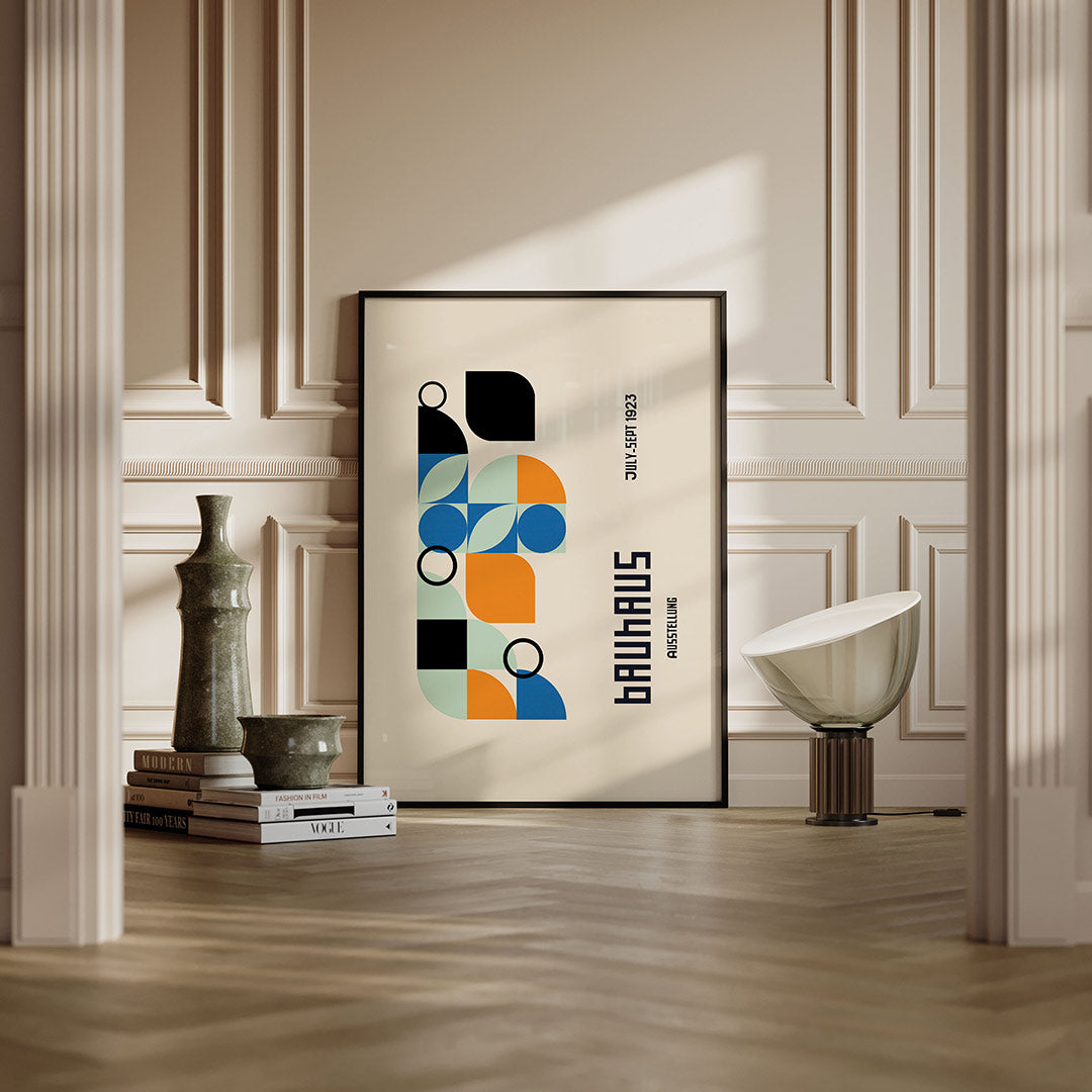 Vormen en vlakken – moderne Bauhaus wandkunst als poster