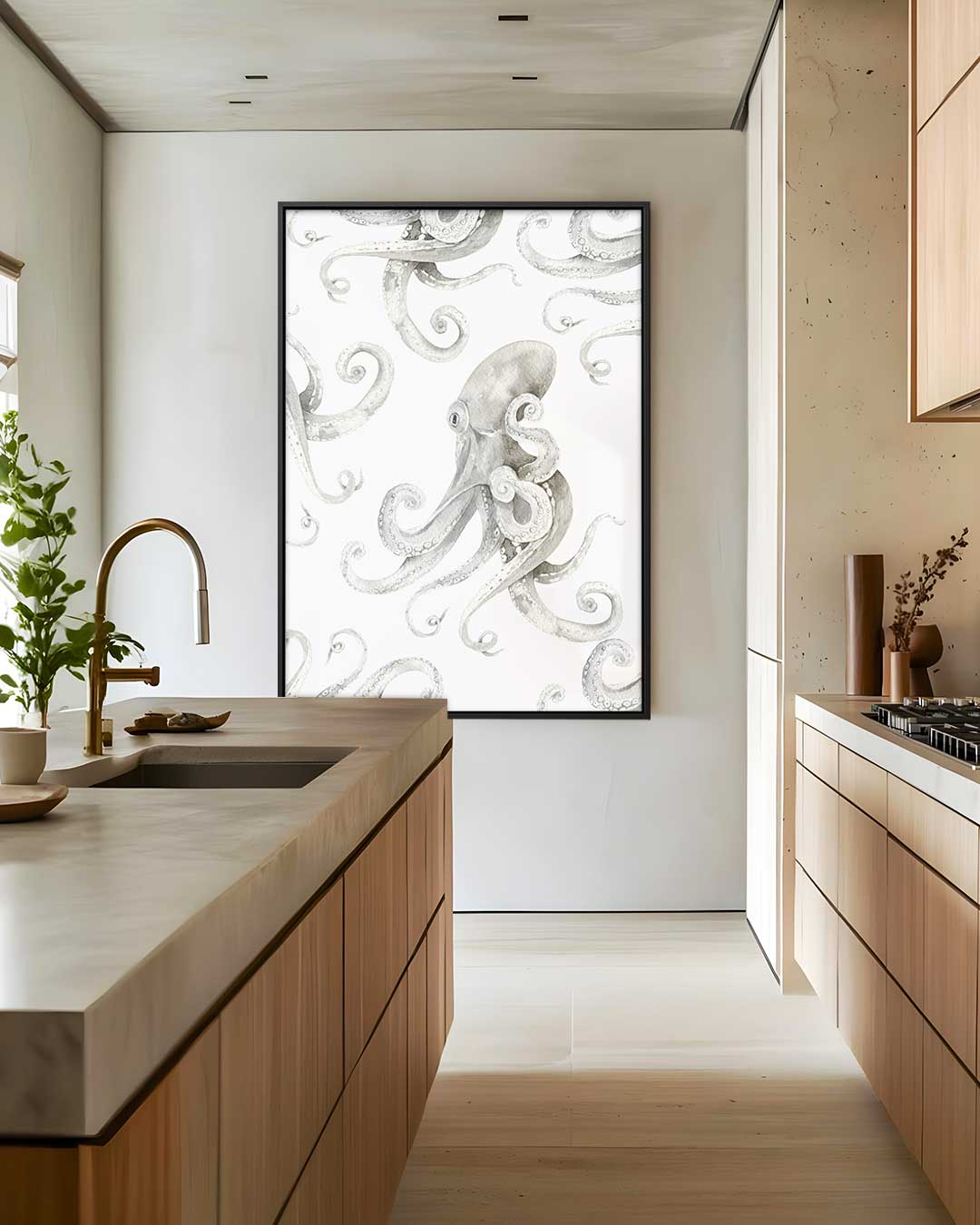 Octopus – staand kunstwerk voor modern interieur