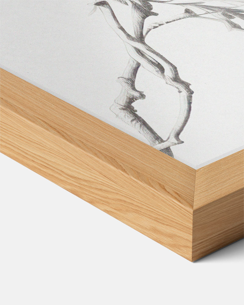 Abstracte Takkenstudie – staande vintage wanddecoratie van WallArtistic