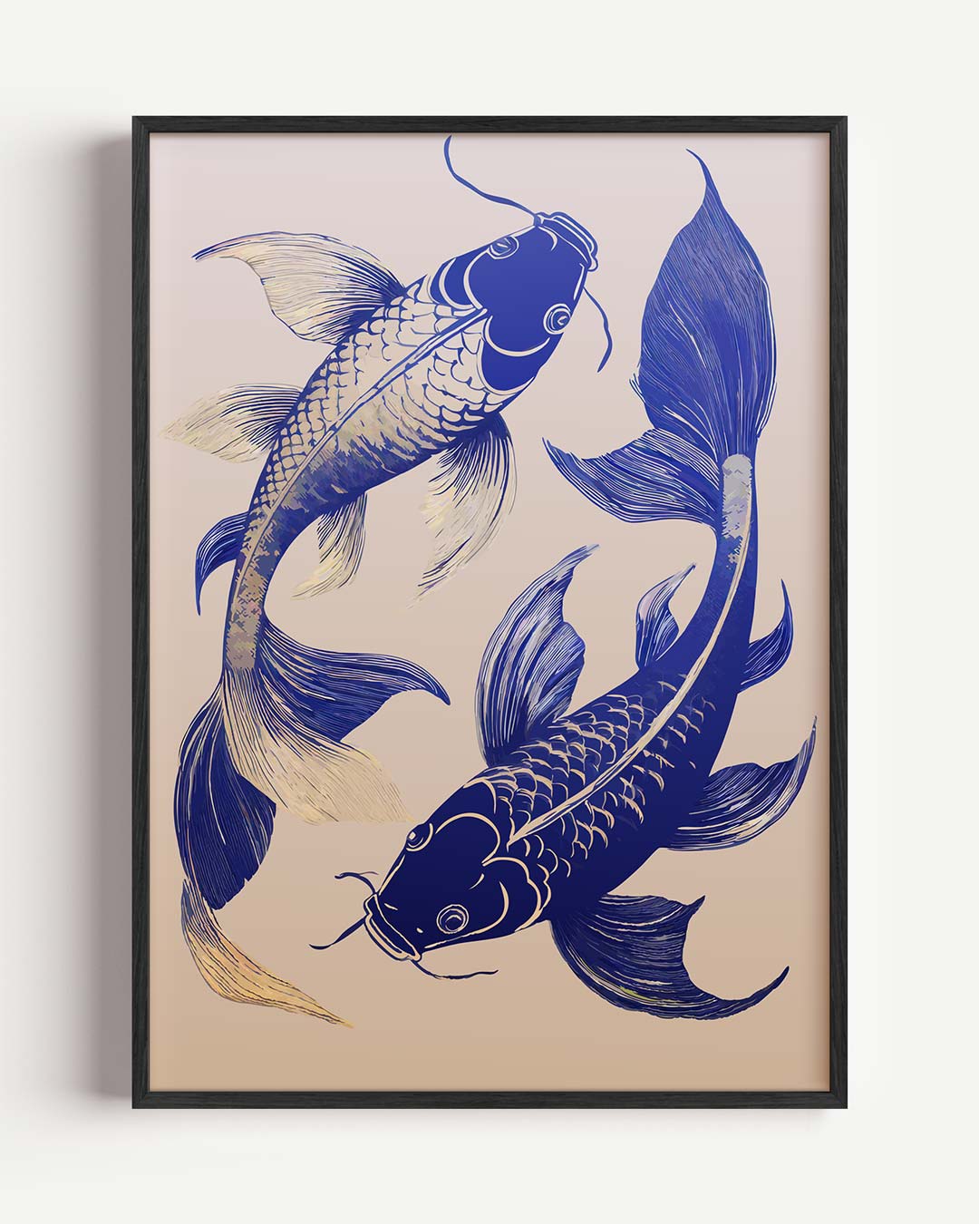 Elegante Koi Vis – dieren portret poster als wanddecoratie