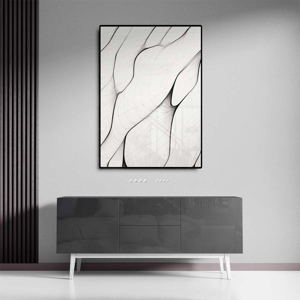 Organische Lijnen – staand kunstwerk voor modern interieur