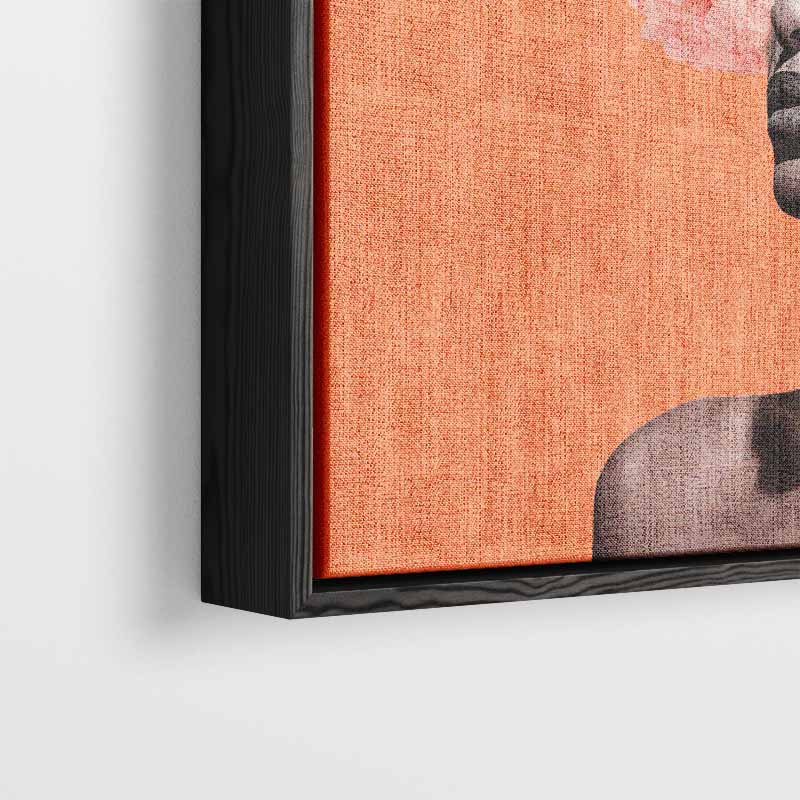 Bloemenfantasie Portret – plexiglas wanddecoratie in portret formaat
