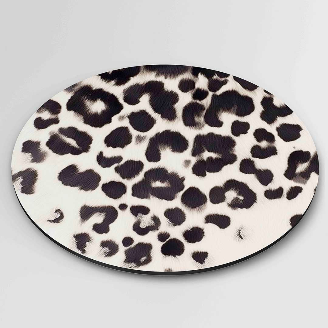 Luipaardpatroon – ronde safari wanddecoratie van WallArtistic