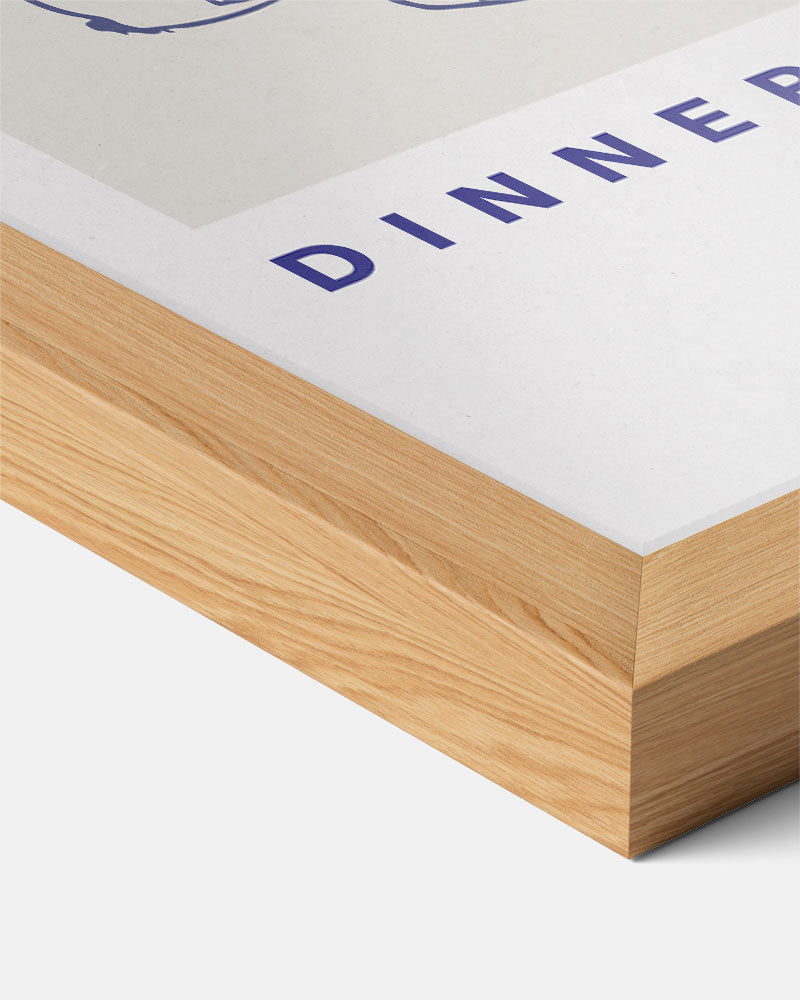 Stijlvolle Dinner Party – staande keuken wanddecoratie van WallArtistic