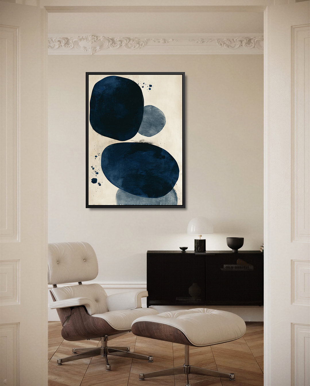Organische vormen compositie – staand wanddecoratie kunstwerk
