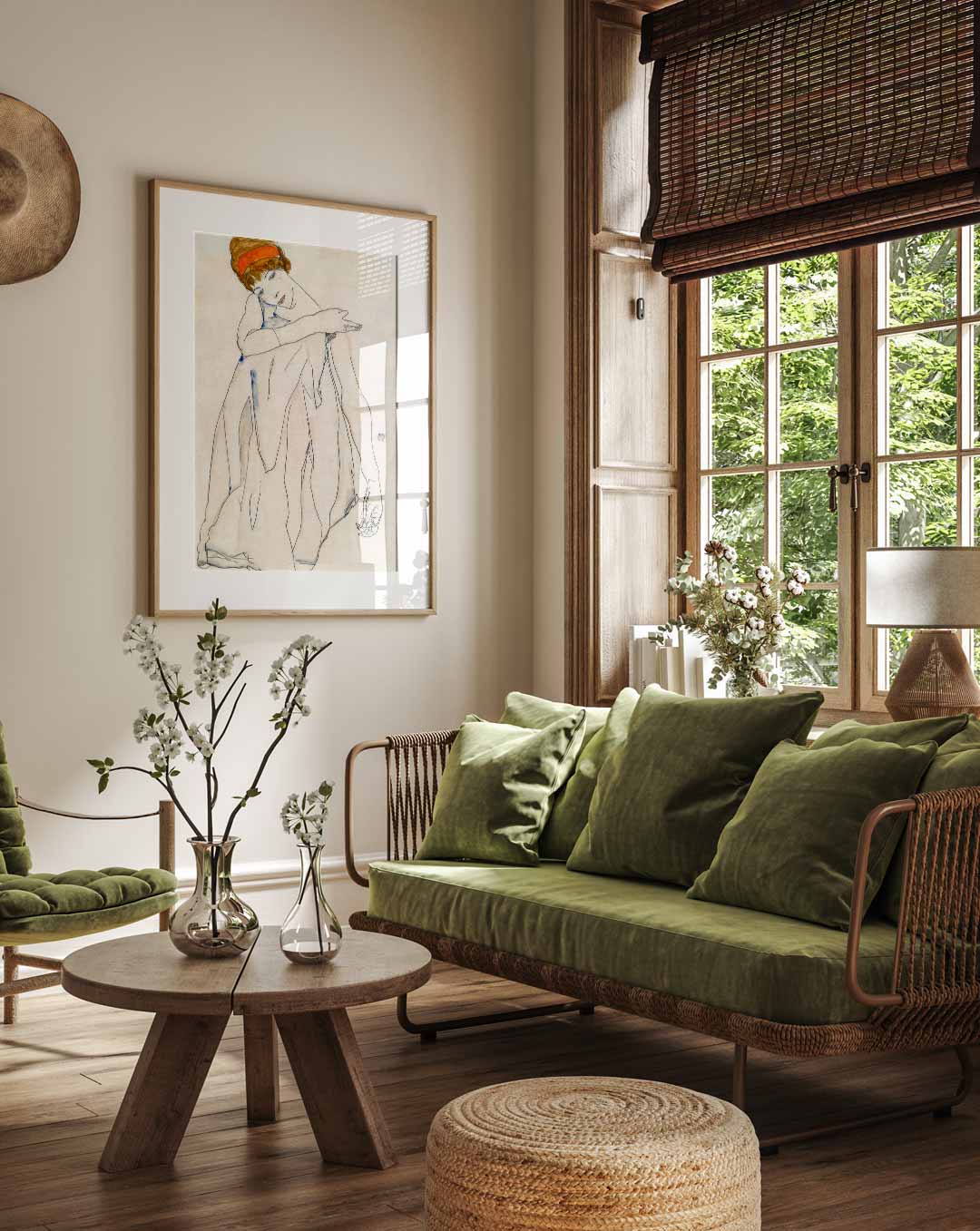 Elegante Dromer – staande muurposter met Popart uitstraling