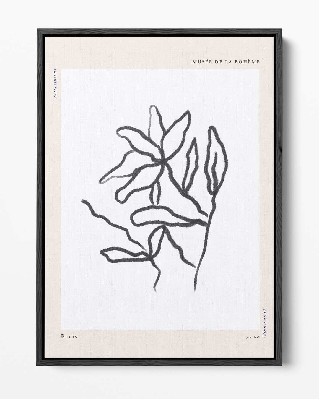 Organische Lijnen Kunstprint – portret kunstwerk als wanddecoratie