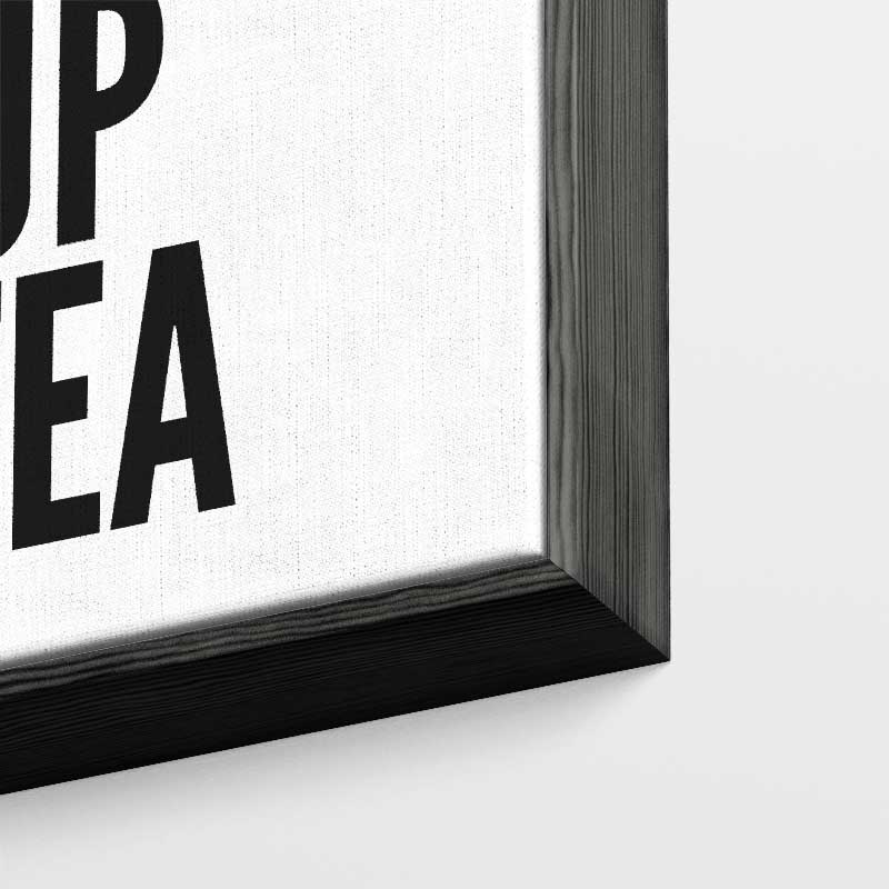 You, Me & A Cup of Tea Poster – kunstwerk met zwarte baklijst