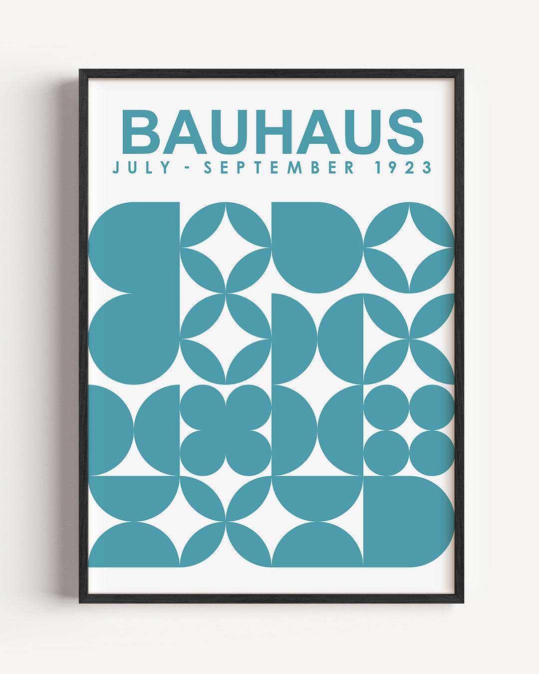 Vormen en vlakken – staande Bauhaus poster als wanddecoratie