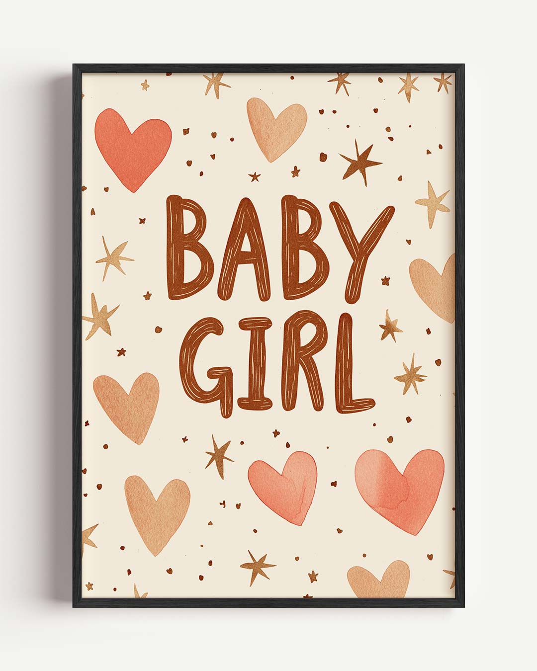 Baby Girl – kids portret poster als wanddecoratie