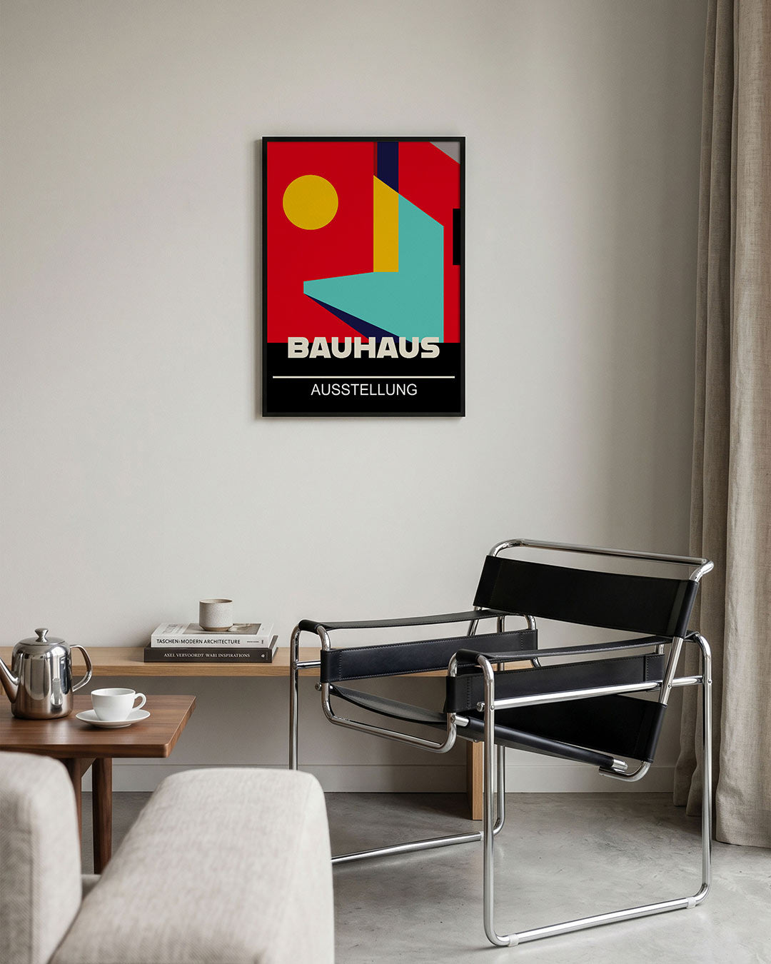 Abstracte – geometrische Bauhaus poster in staand formaat