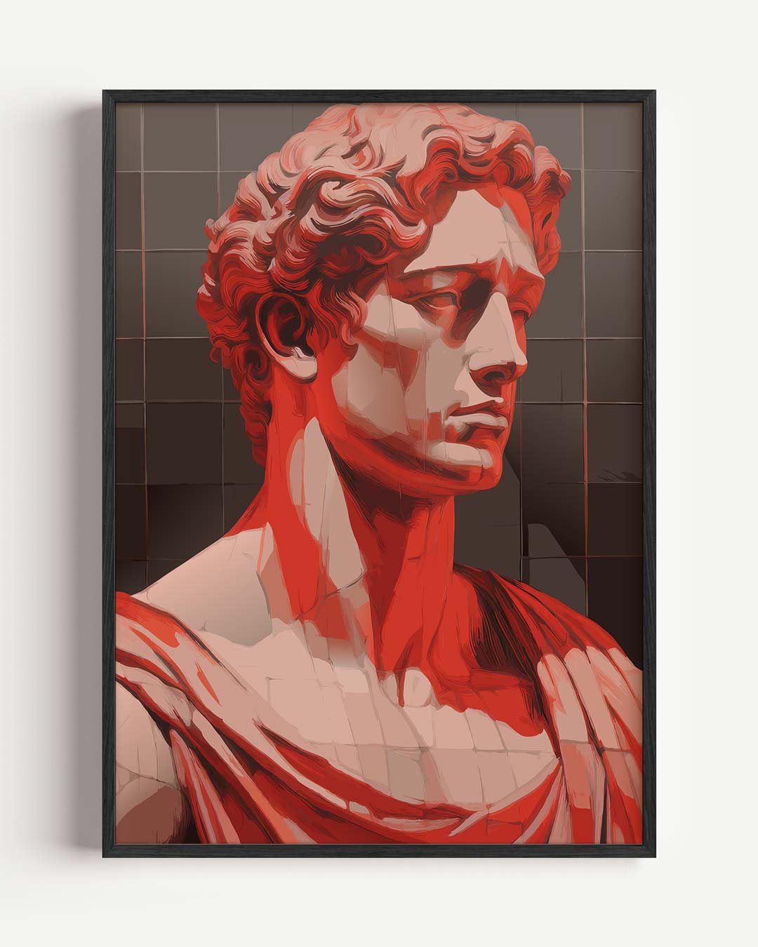 Klassieke Buste Art – Popart en Streetart portret poster als wanddecoratie