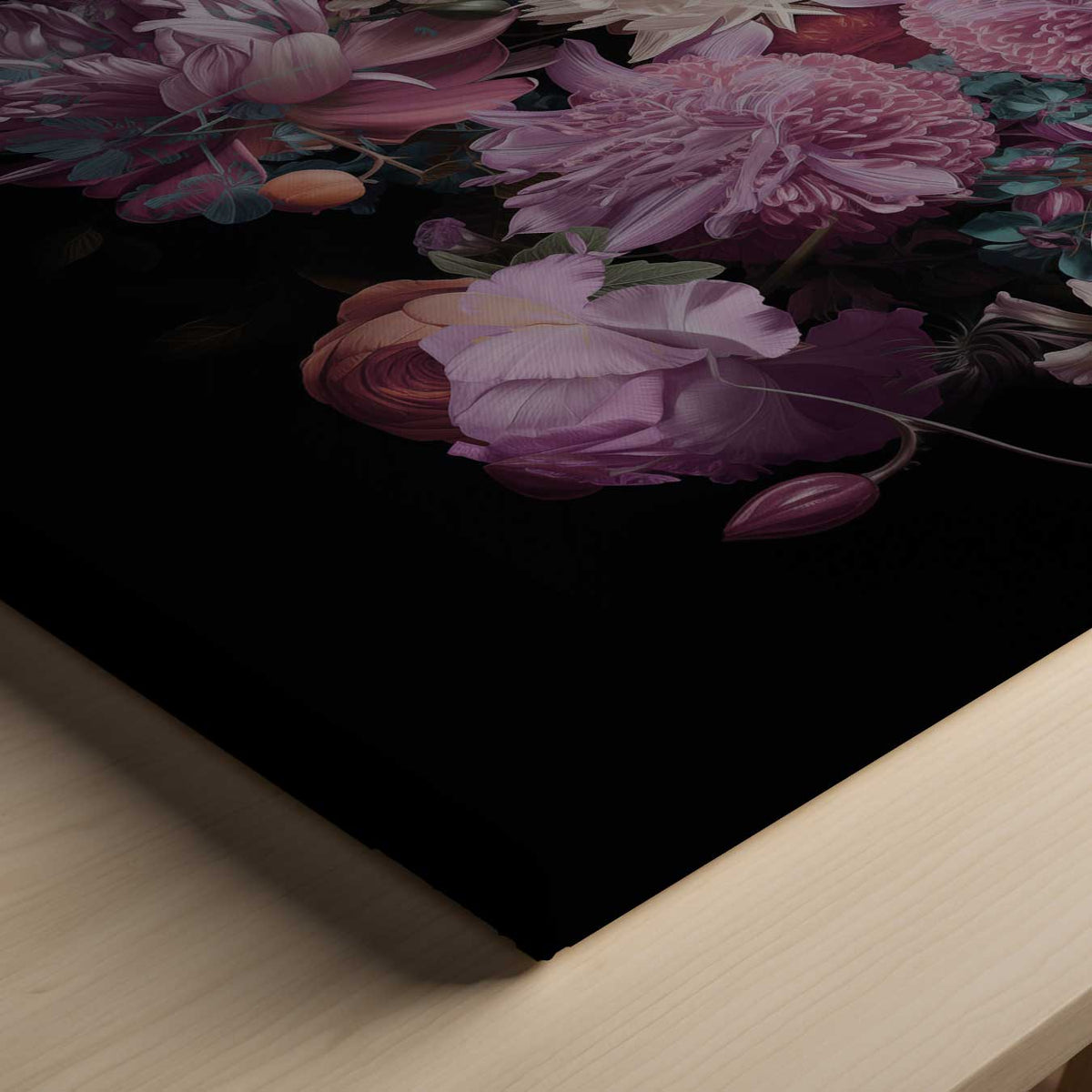Bloemenpracht Symfonie – canvas kunstwerk als wanddecoratie