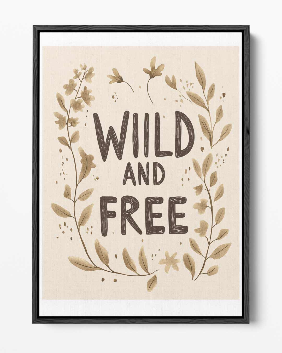 Wild and Free Botanisch Kunstwerk – portret kunstwerk als wanddecoratie
