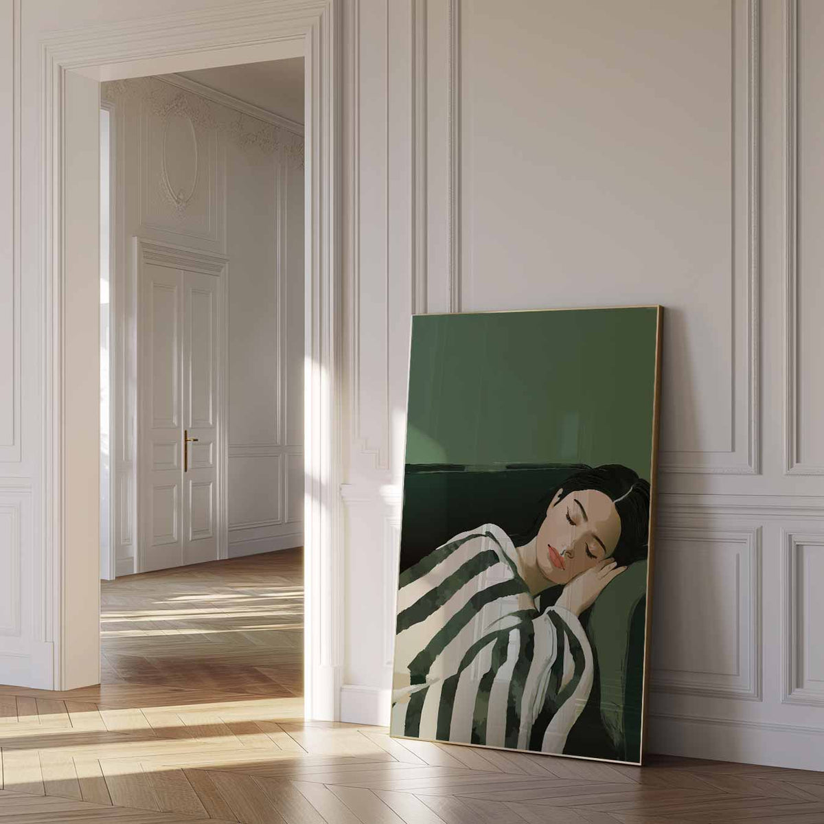 Dromerige Slaapkamer – zomer poster als frisse staande wanddecoratie