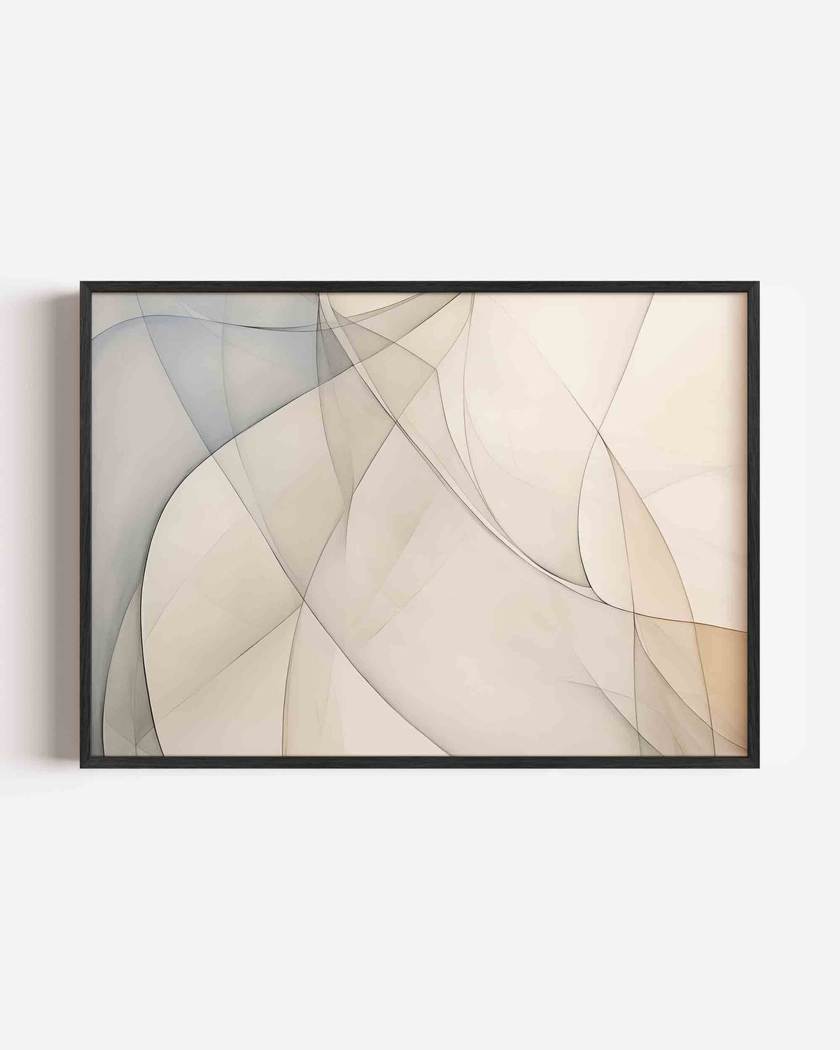Abstracte lijnen – kleurrijke abstracte landscape poster als wanddecoratie