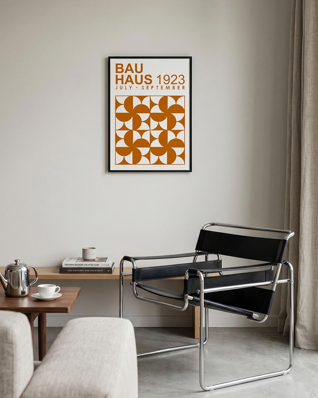 – geometrische Bauhaus poster in staand formaat