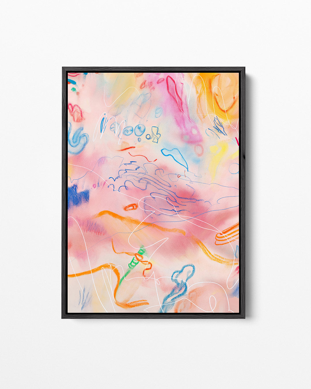 Vrolijke kleurenmix – staand wanddecoratie kunstwerk