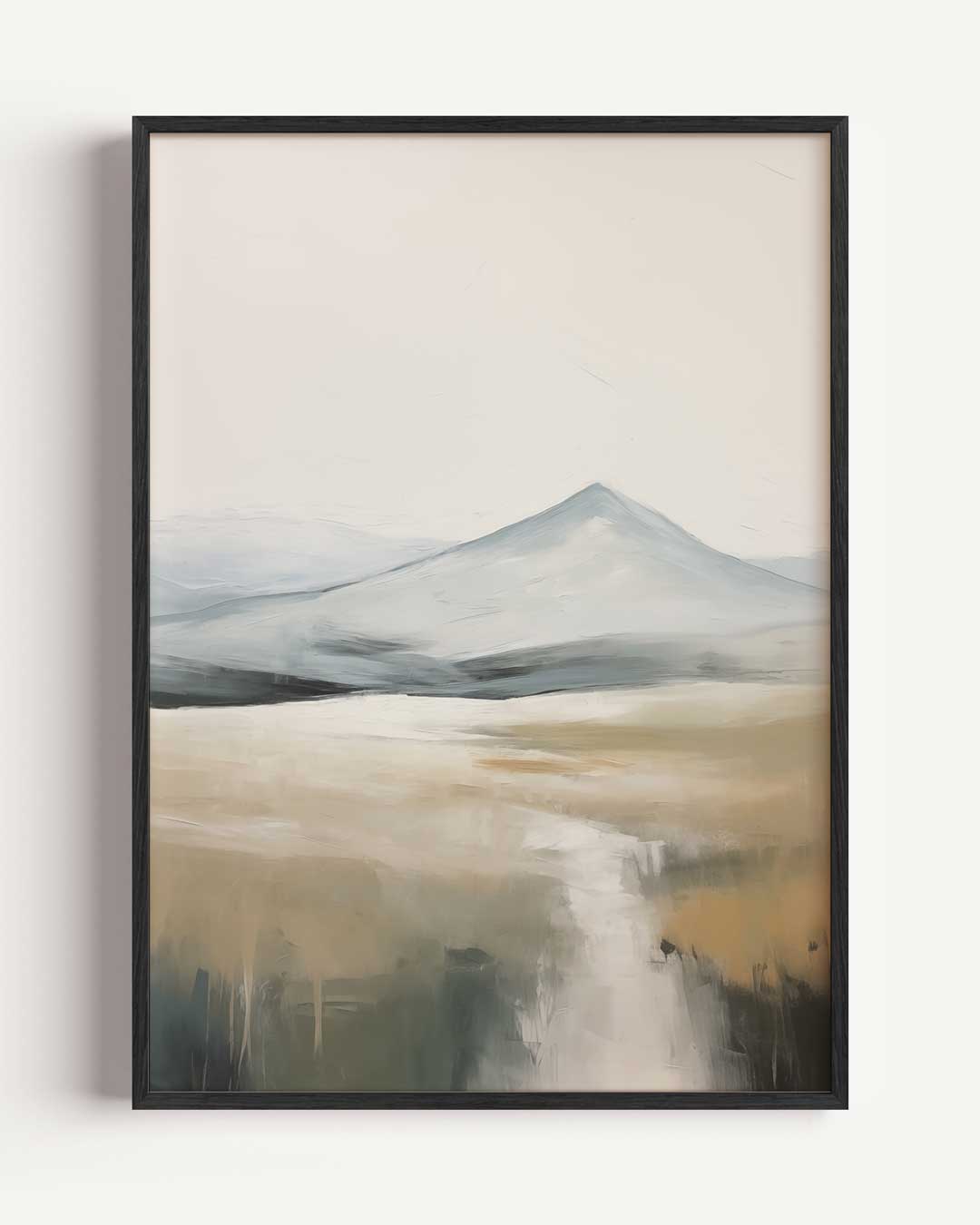 Berglandschap Dromerij – natuur en stad portret poster als wanddecoratie