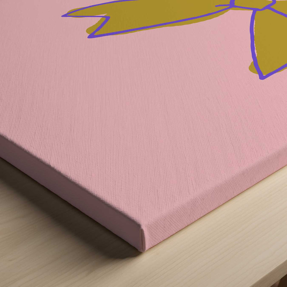 Vrolijke Strik – canvas kunstwerk als wanddecoratie