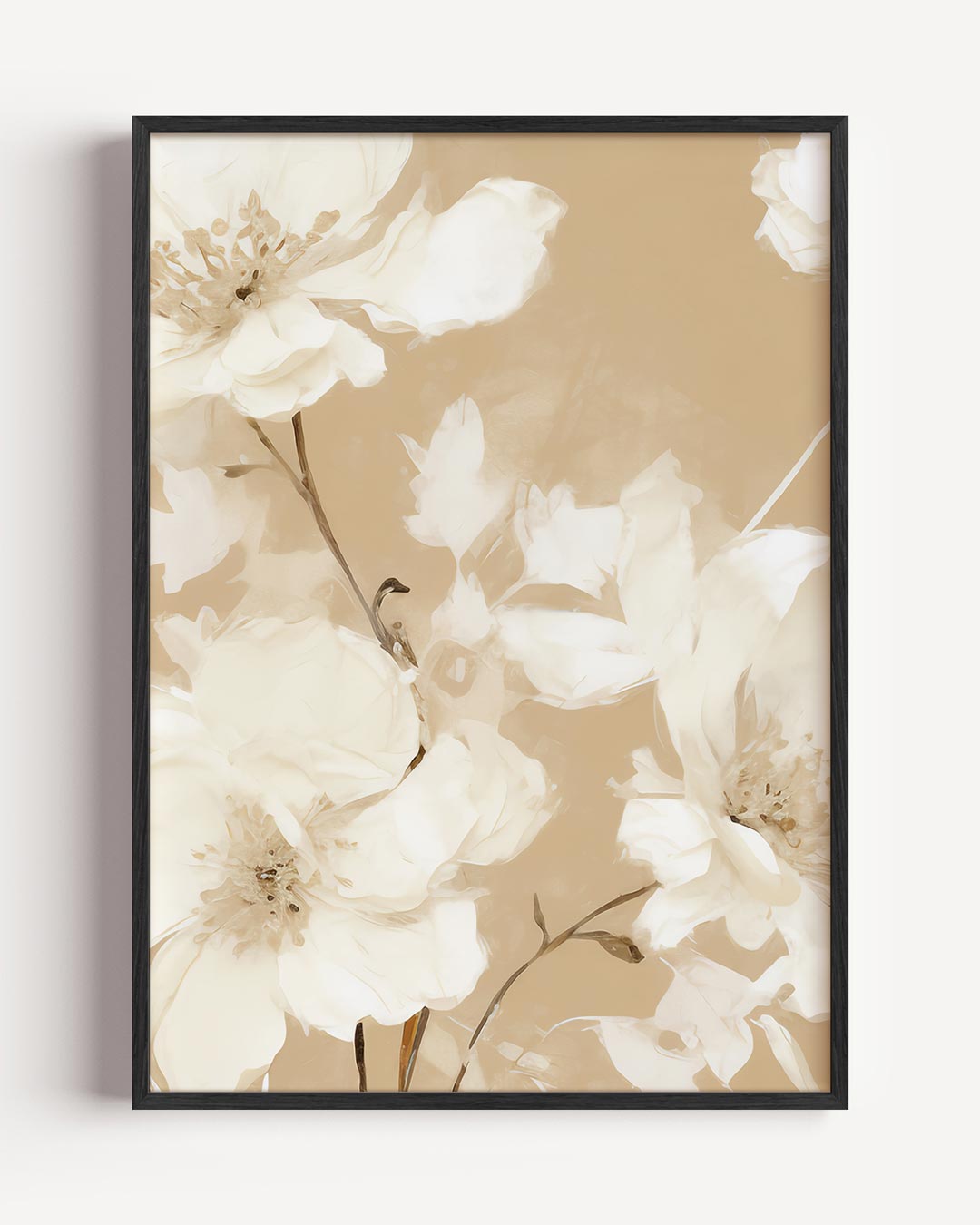 Elegante Bloemenpracht – vintage portret poster als wanddecoratie