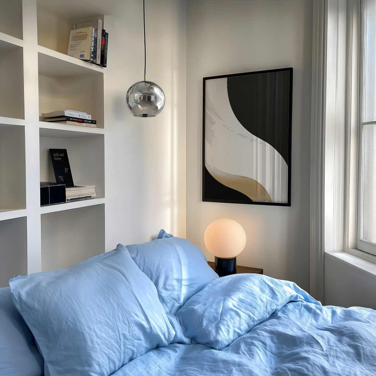 Moderne Elegantie – abstracte poster als moderne staande wanddecoratie