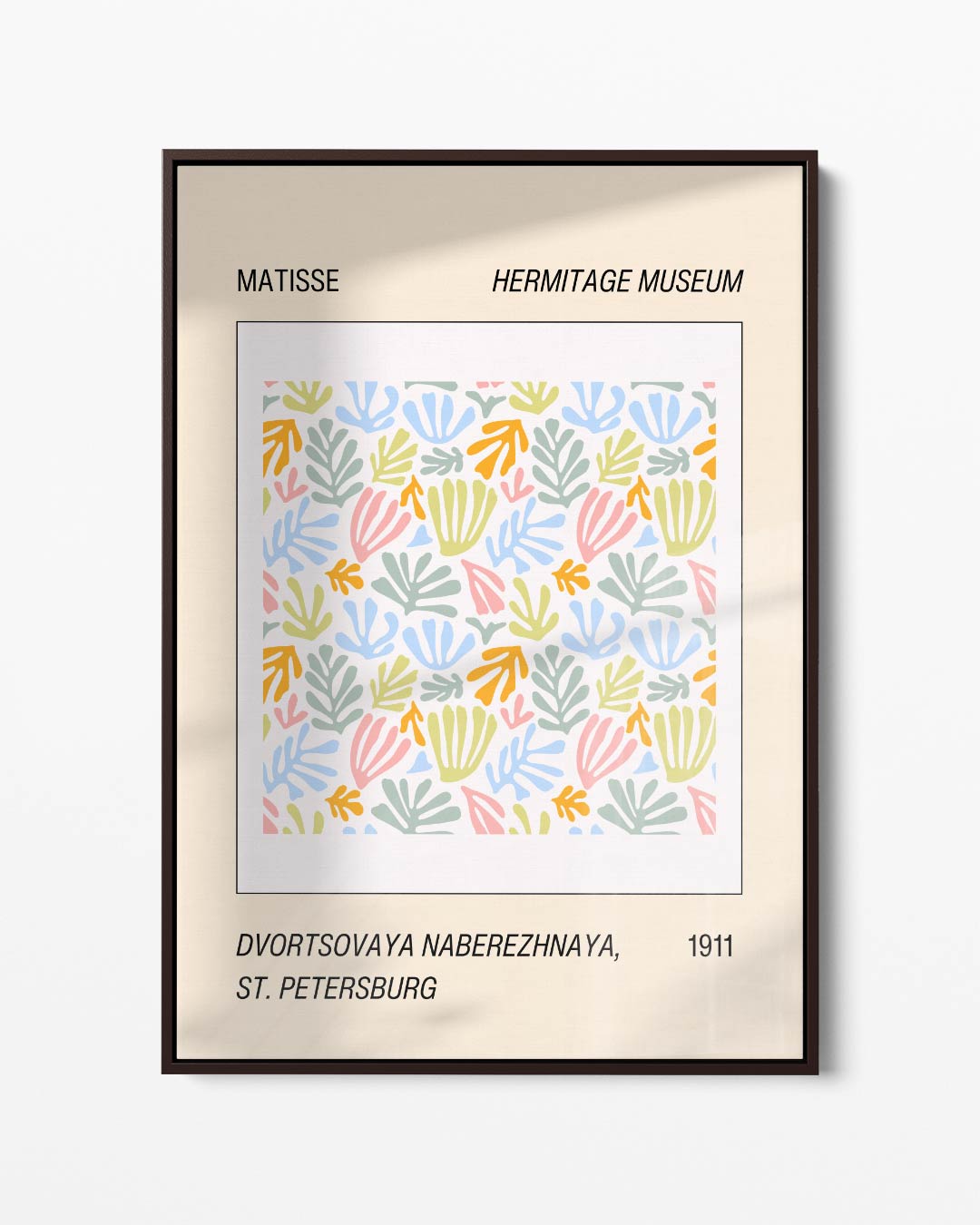Kleurrijke Bladvormen – portret kunstwerk als wanddecoratie