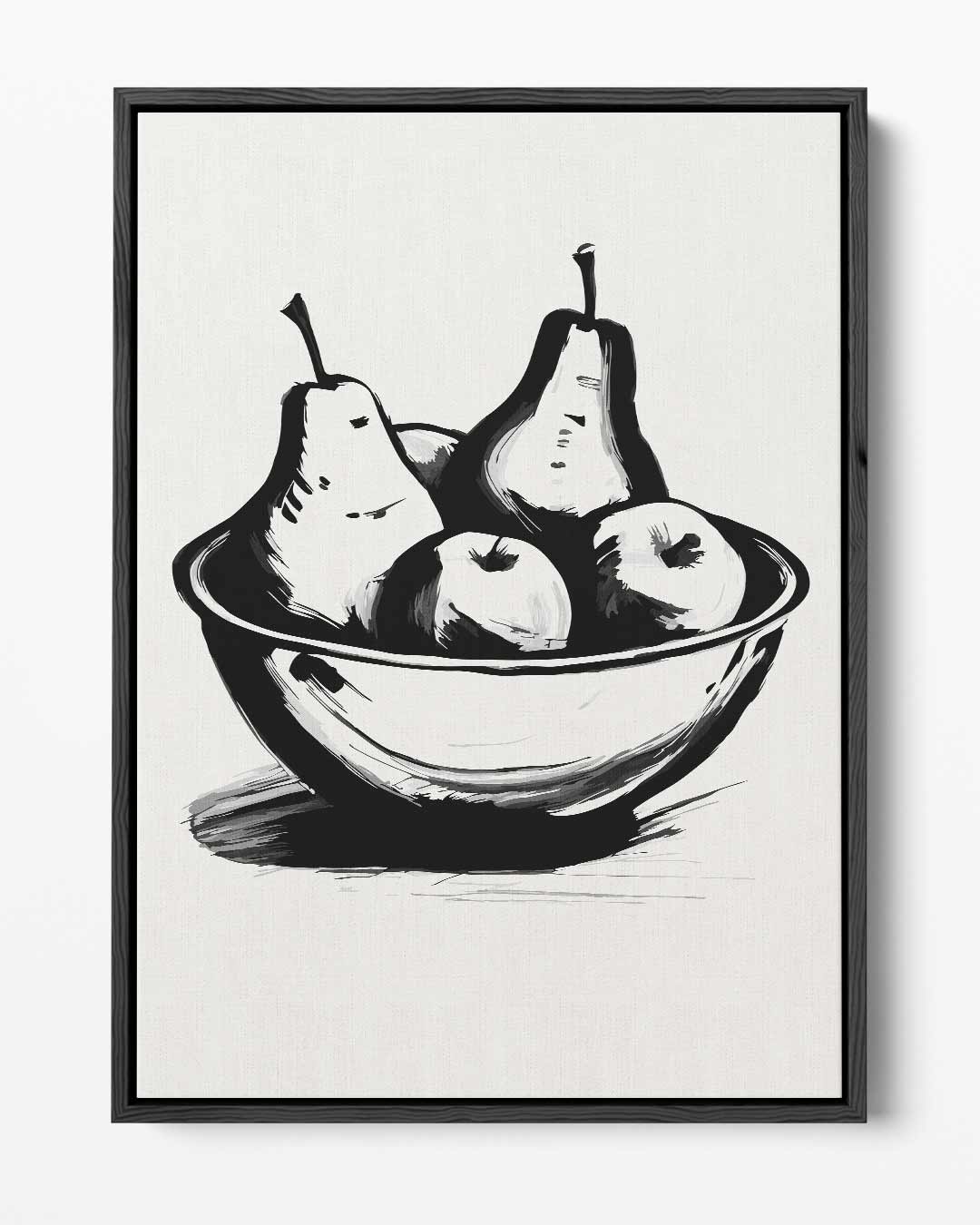 Moderne Fruitstilleven Illustratie – portret kunstwerk als wanddecoratie