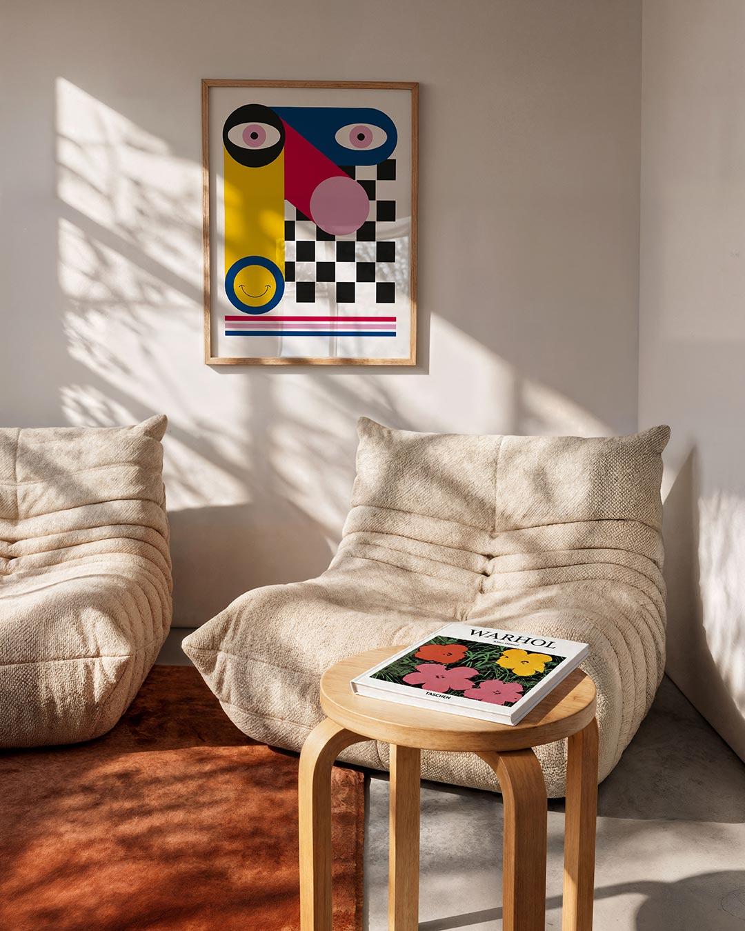 Vormen en vlakken – geometrische Bauhaus poster in staand formaat