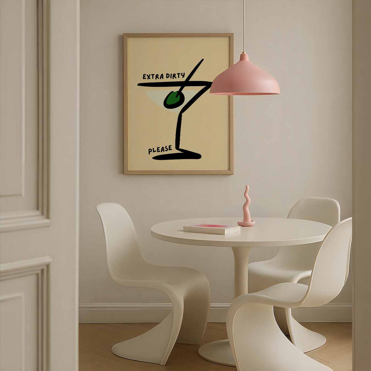 Extra Dirty Martini – zomerse poster in staand formaat