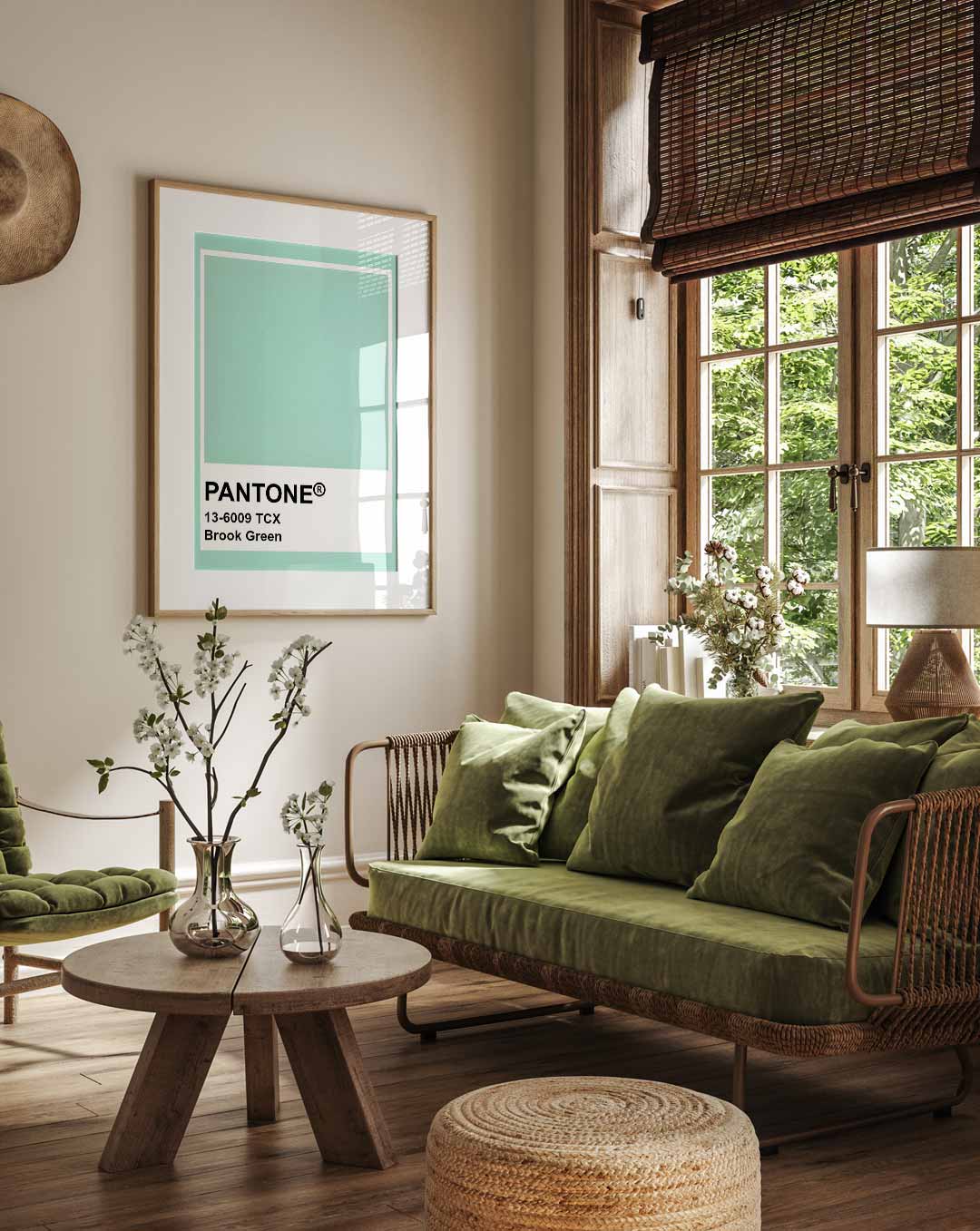 Verfrissende Pantone – staande muurposter met Popart uitstraling